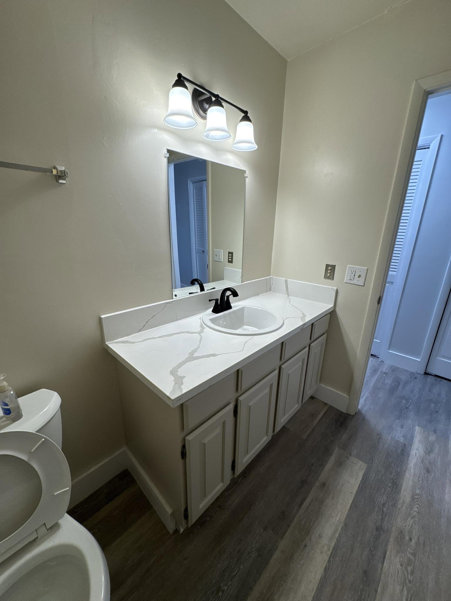 Bathroom vanity carpentry remodel Las Vegas